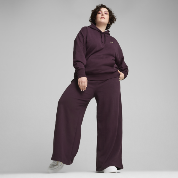 Buzo con capucha BETTER CLASSICS de corte holgado para mujer, Midnight Plum, large-ARG