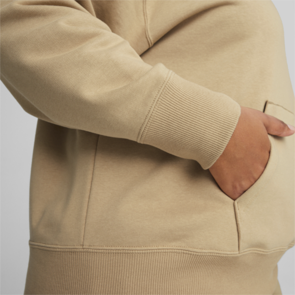 Buzo con capucha BETTER CLASSICS de corte holgado para mujer, Prairie Tan, large-ARG