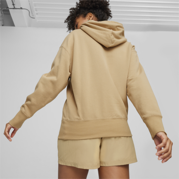Buzo con capucha BETTER CLASSICS de corte holgado para mujer, Prairie Tan, large-ARG