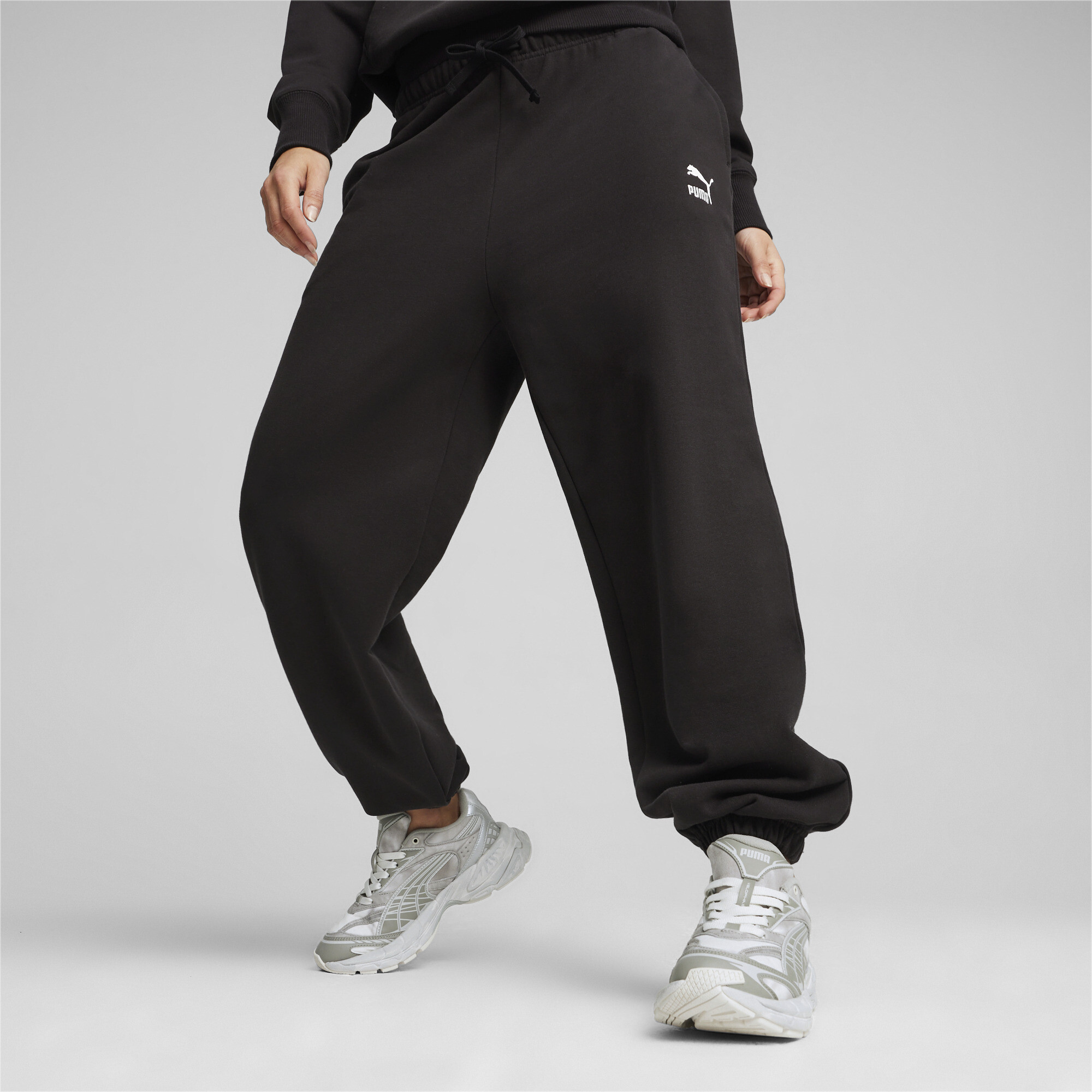 Women's PUMA Better Classics Sweatpants Women In Black, Size Medium, Cotton