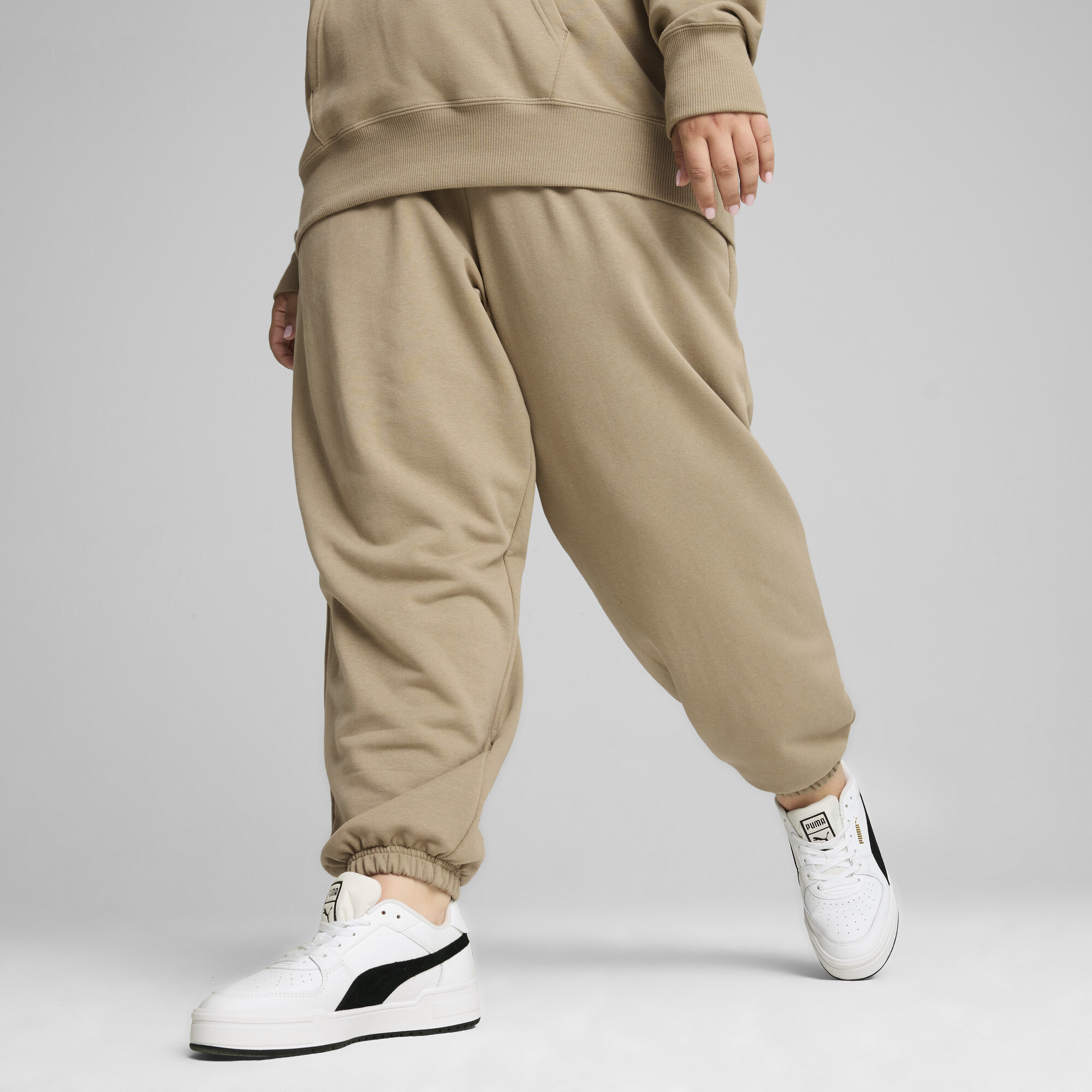 Women's Puma Better Classics Sweatpants, Beige, Size XS, Clothing