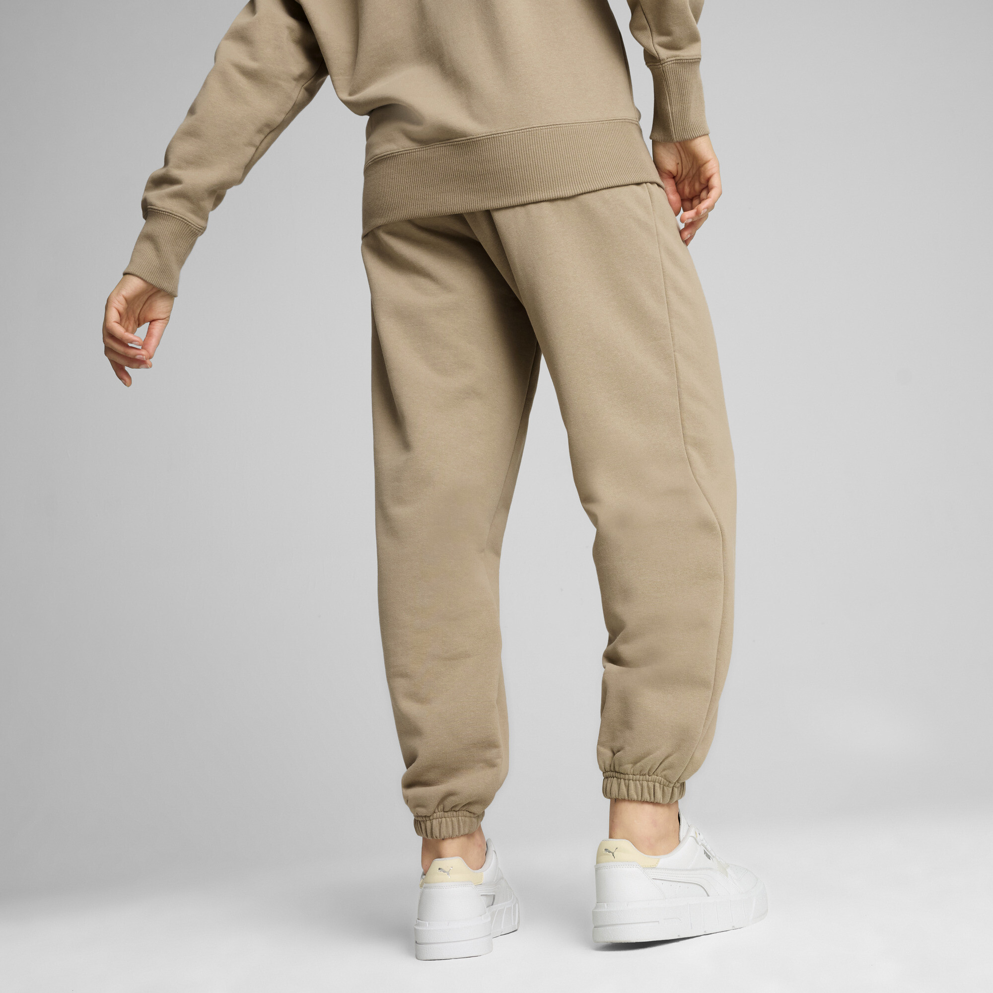 Women's Puma Better Classics Sweatpants, Beige, Size XS, Clothing