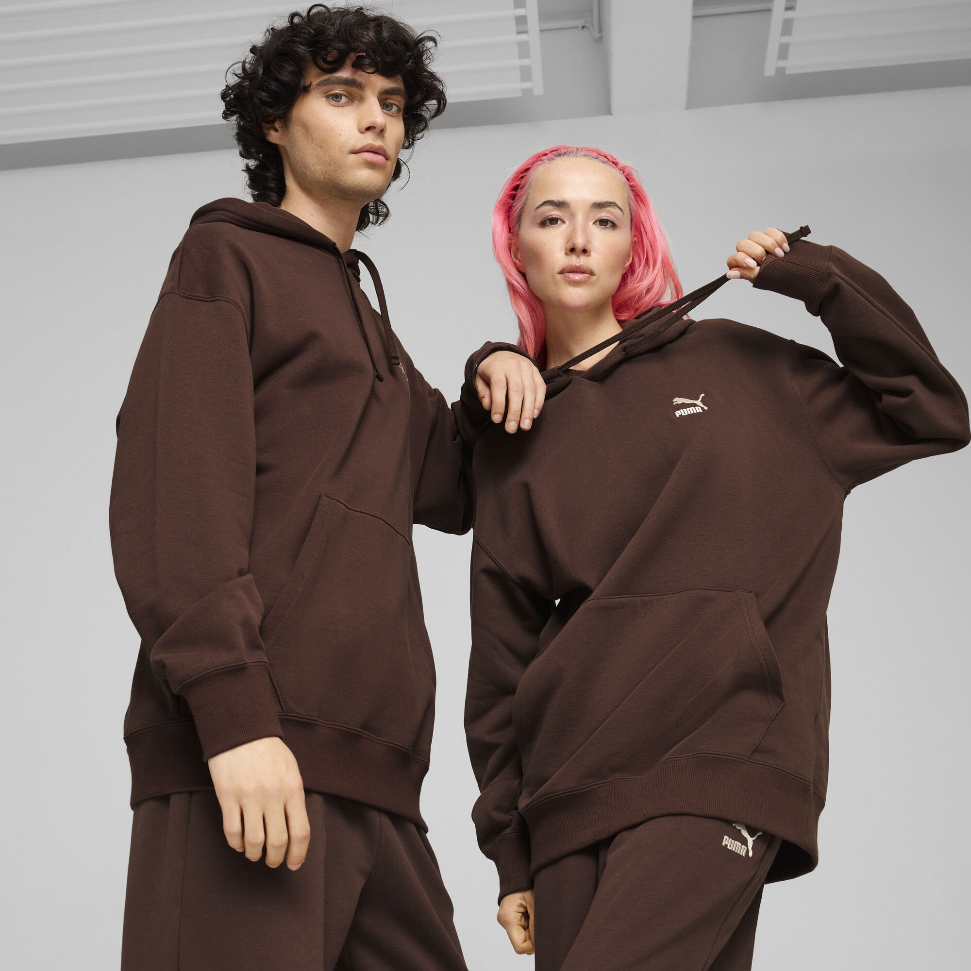 Puma BETTER CLASSICS Hoodie | Mit Plain | Espresso Brown | Größe: XXS