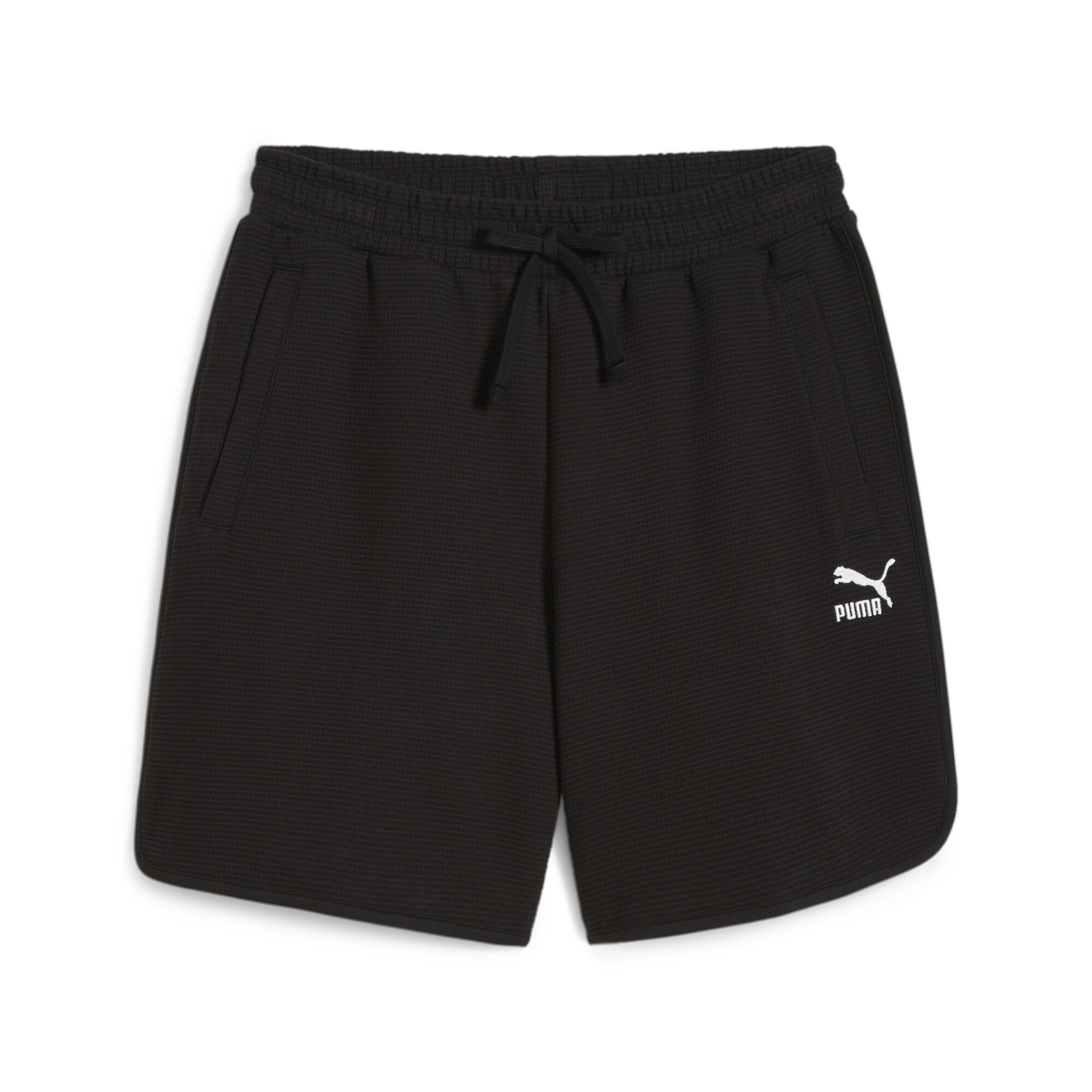Men's Puma CLASSICS's Waffle Shorts, Black, Size S, Clothing