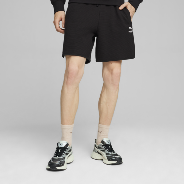 CLASSICS Men's Waffle Shorts, PUMA Black, large-ZAF