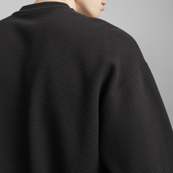 Buzo CLASSICS Waffle Crew, PUMA Black, large-ARG