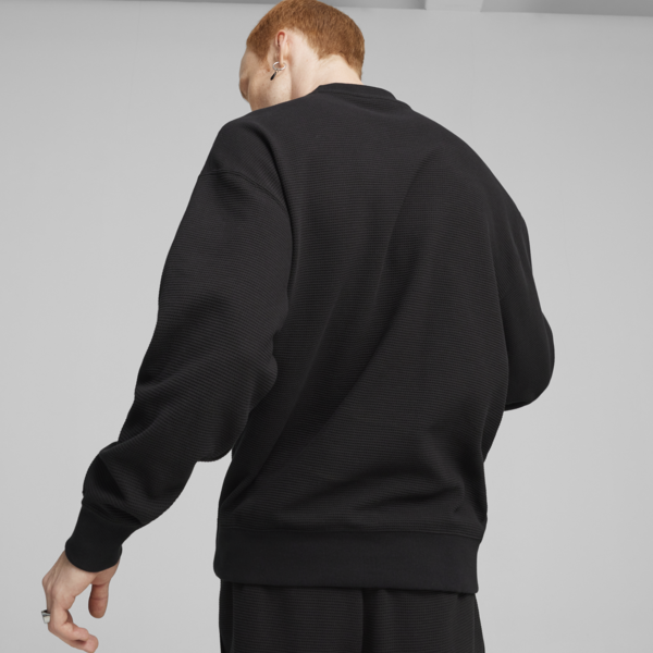 Buzo CLASSICS Waffle Crew, PUMA Black, large-ARG
