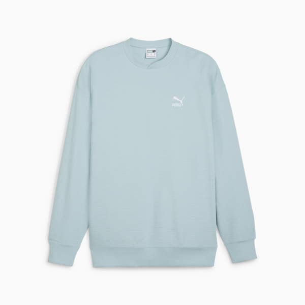 Buzo CLASSICS Waffle Crew, Turquoise Surf, large-ARG