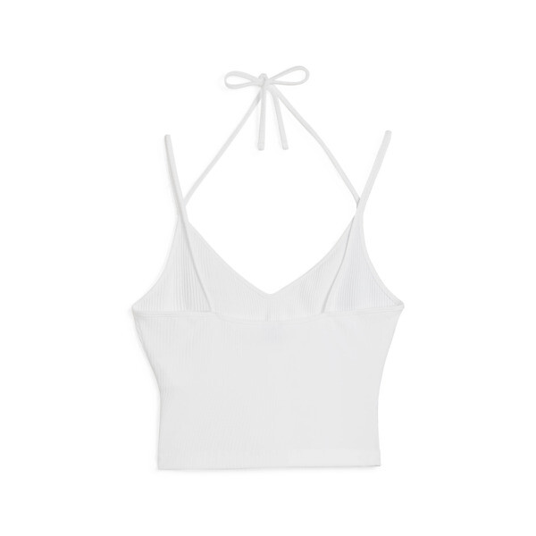 CLASSICS Ribbed Crop Top white PUMA