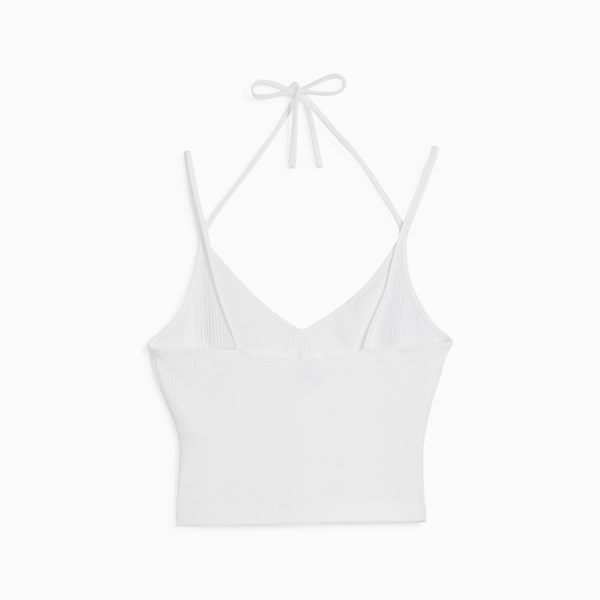 CLASSICS Ribbed Crop Top, PUMA White, large-ZAF