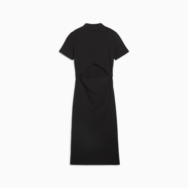 CLASSICS Ribbed Dress, PUMA Black, large-MEX