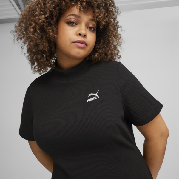 CLASSICS Ribbed Dress, PUMA Black, large-MEX