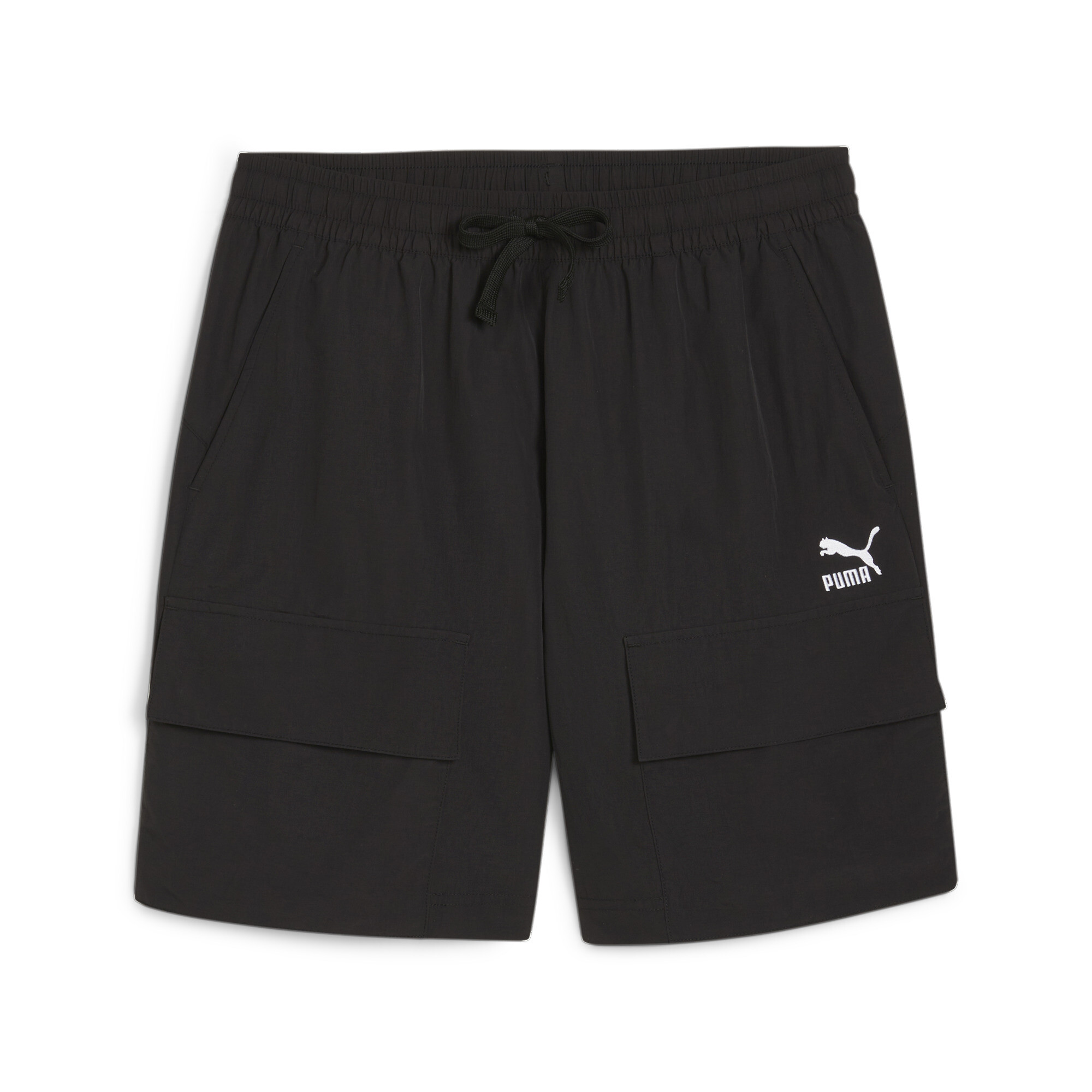 Men's PUMA CLASSICS Cargo Shorts In Black, Size Medium