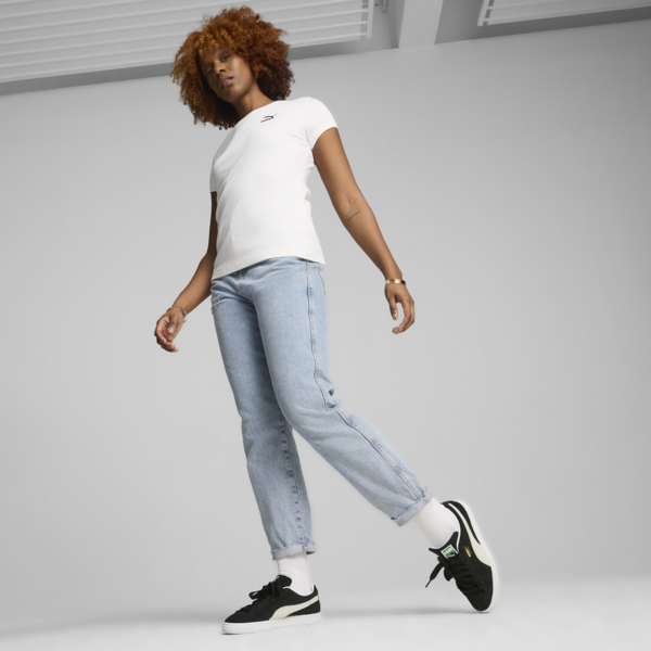Playera en rib para mujer CLASSICS, PUMA White, large-MEX