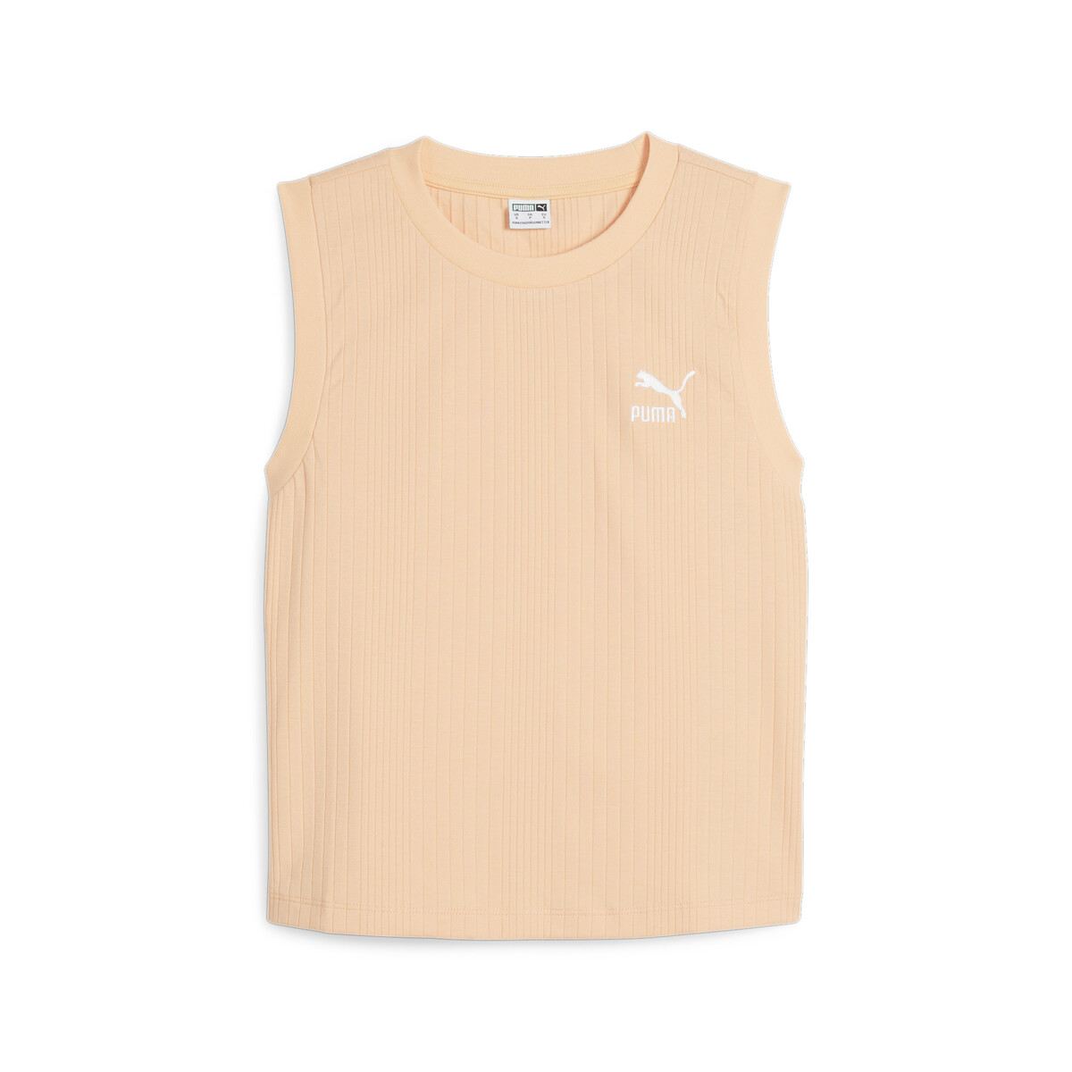 CLASSICS Ribbed Relaxed Women's Tank Top in Peach Fizz by PUMA, XL