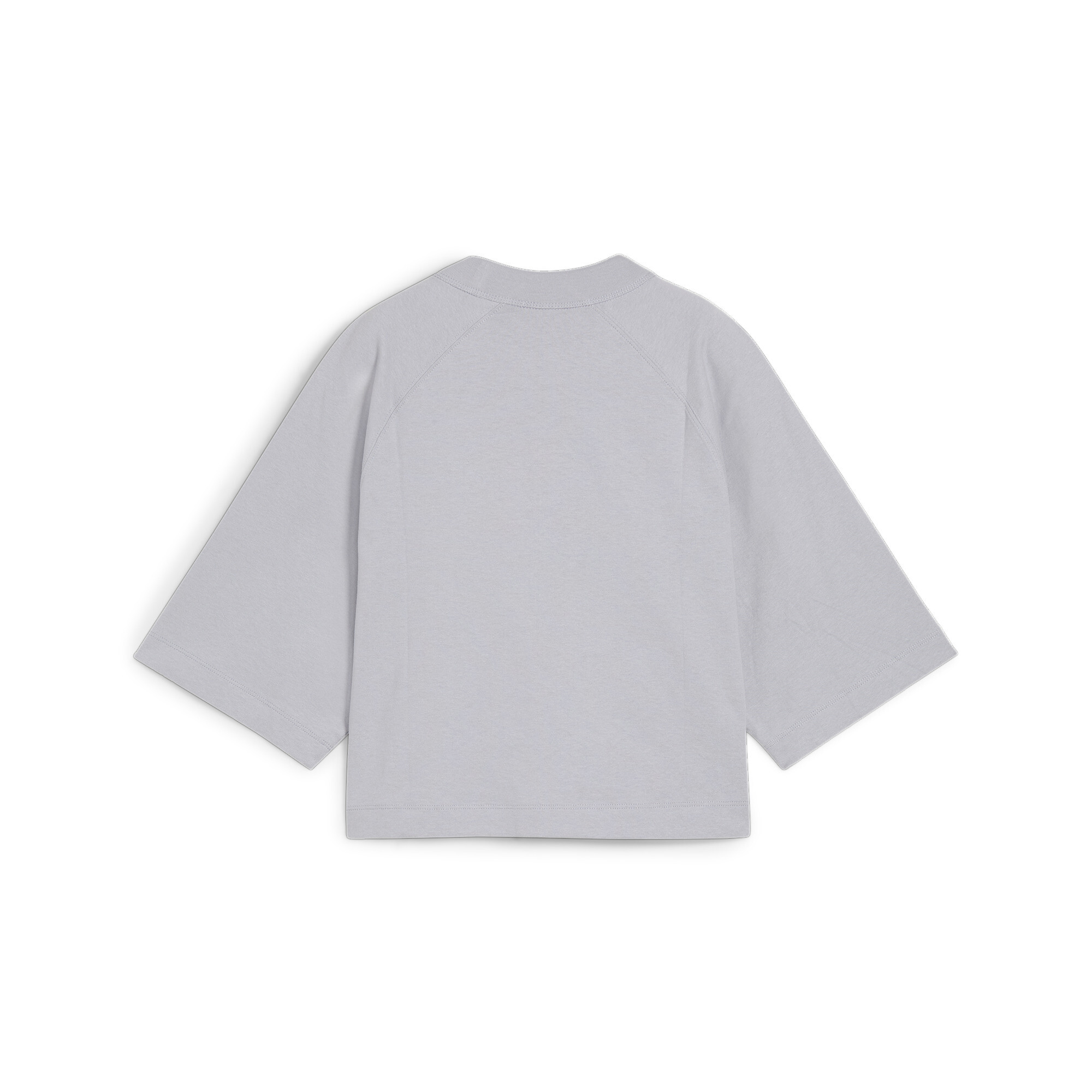 Women's PUMA CLASSICS+ Oversized T-Shirt In Gray, Size Small