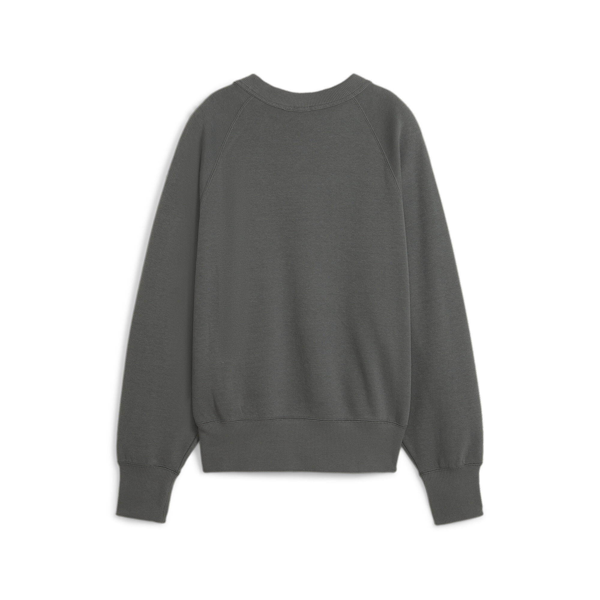 Women's PUMA CLASSICS+ Relaxed Sweatshirt In Gray, Size Small