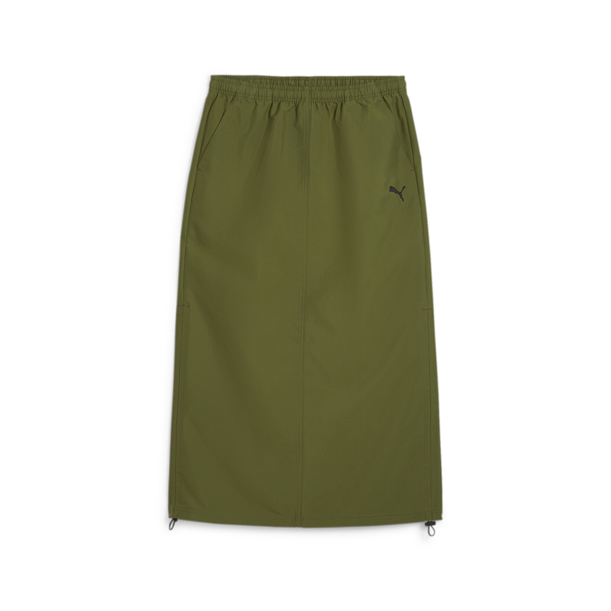 Women's PUMA DARE TO Midi Woven Skirt In Green, Size Small