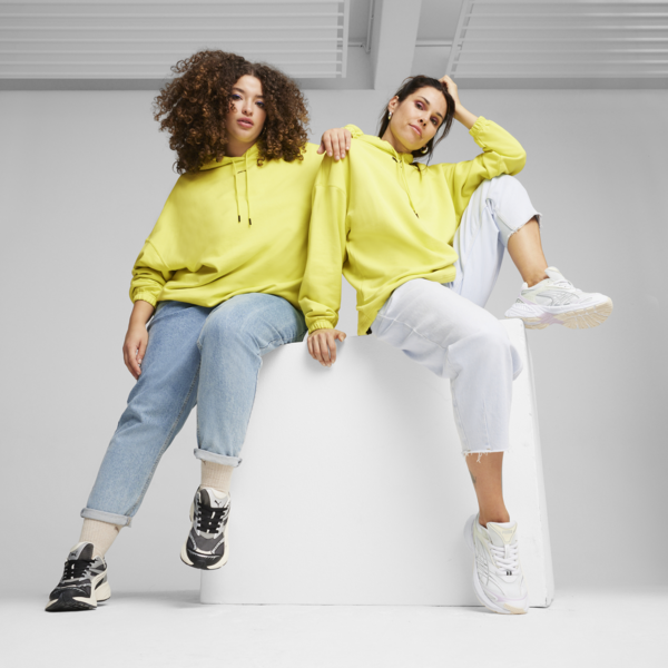 Sudadera con capucha CLASSICS extragrande para mujer, Lime Sheen, large-MEX