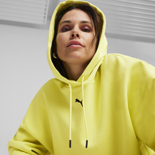 Puma yellow hoodie women's clearance