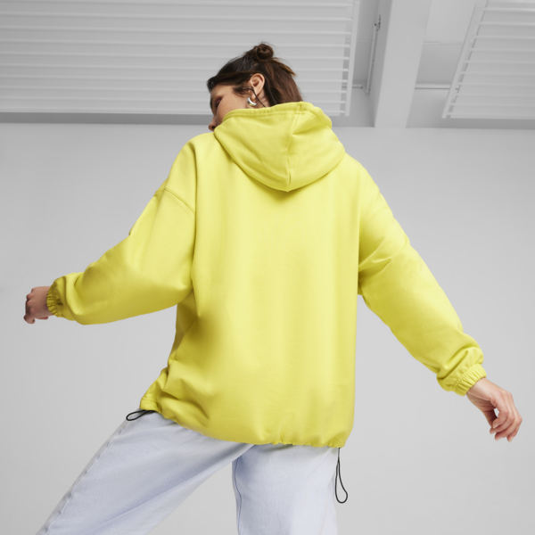 Sudadera con capucha CLASSICS extragrande para mujer, Lime Sheen, large-MEX