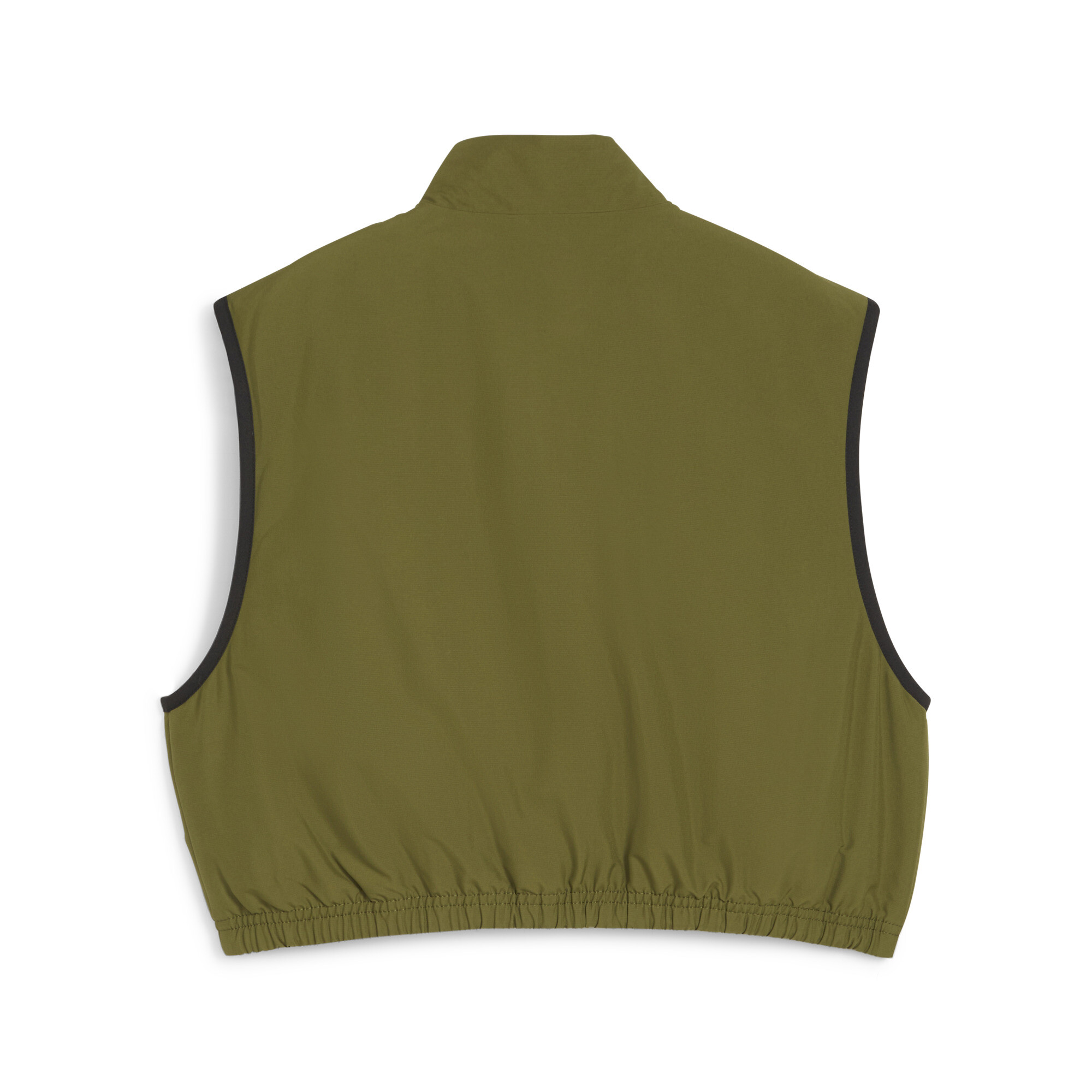 Women's PUMA DARE TO Woven Vest In Green, Size Small, Polyester