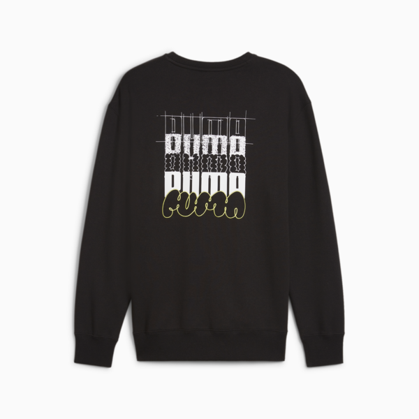 BRAND LOVE Men's Crew, PUMA Black, large-ZAF