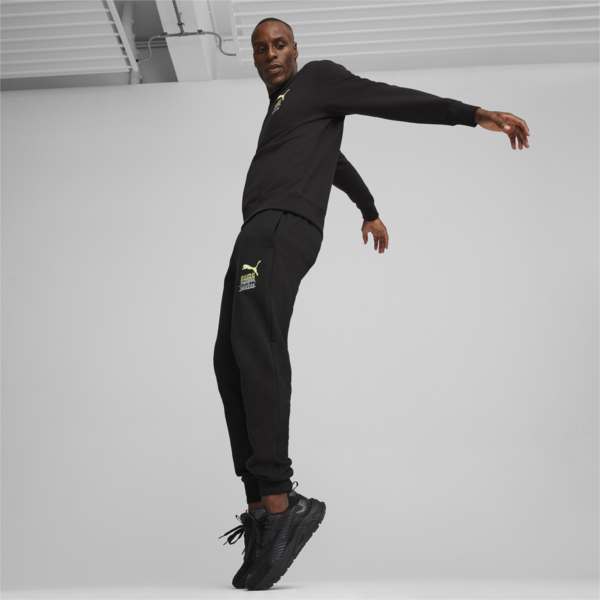 BRAND LOVE Men's Crew, PUMA Black, large-ZAF