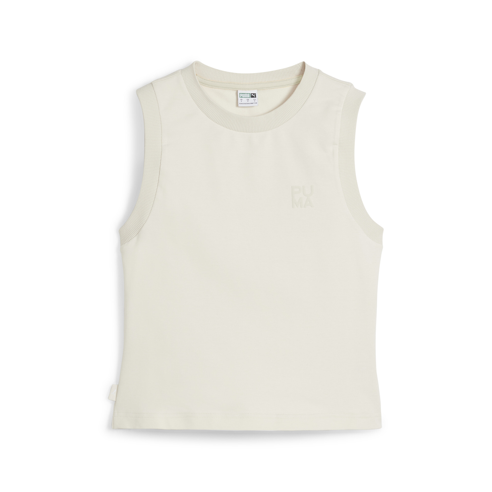 Women's PUMA INFUSE Slim Tank In White, Size Small