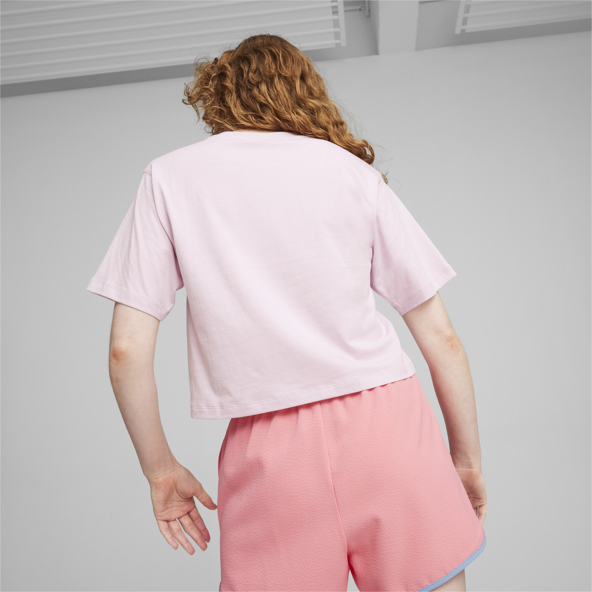 Women's PUMA TEAM Relaxed T-Shirt In Purple, Size XL