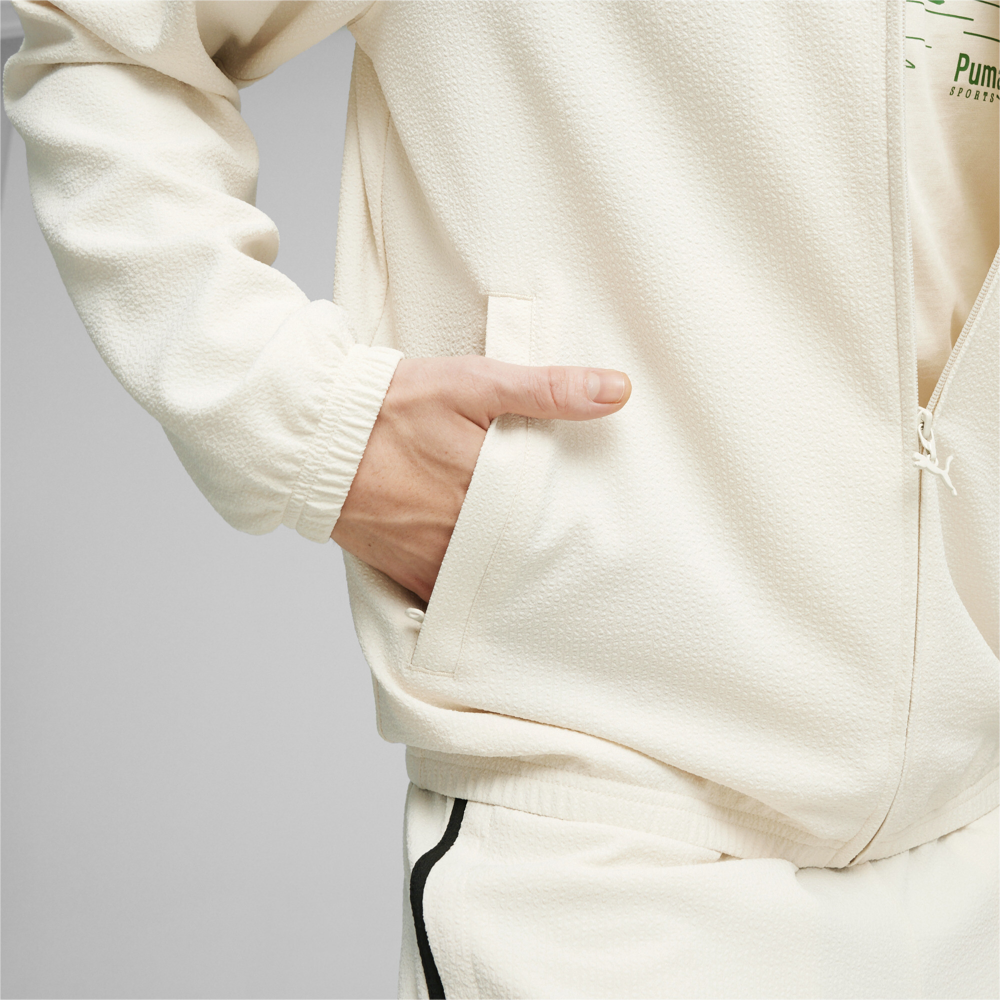 Men's PUMA TEAM Track Jacket In White, Size XL