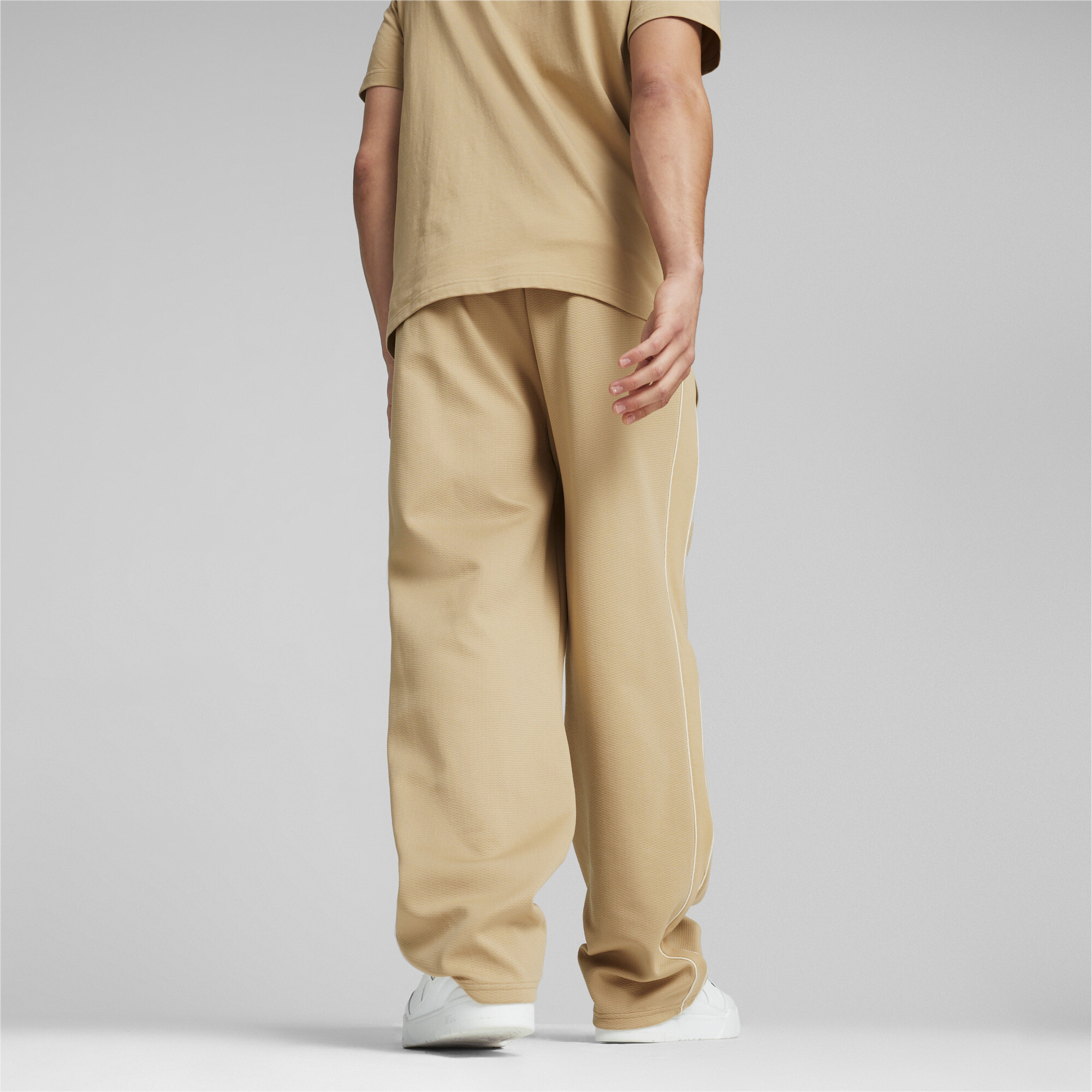 Men's Puma T7's Straight Track Pants, Beige, Size M, Men