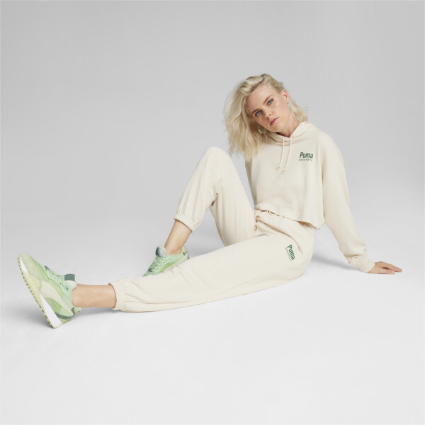 PUMA TEAM Women s Relaxed Sweatpants white PUMA