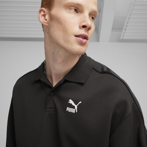 Buzo con estilo Chomba T7, PUMA Black, large-ARG