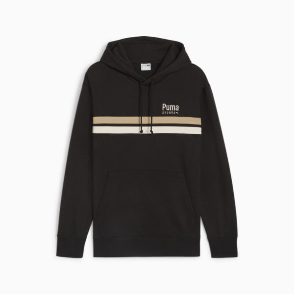 PUMA TEAM Men's Hoodie, PUMA Black, large-ZAF