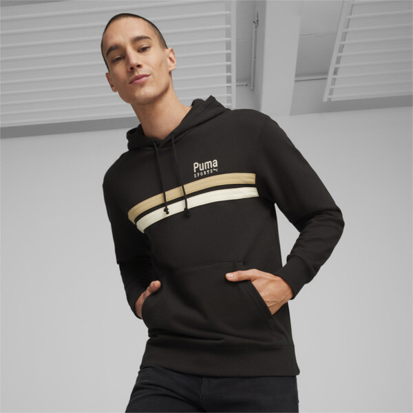 PUMA TEAM Men s Hoodie black PUMA