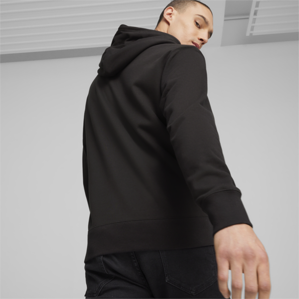PUMA TEAM Men's Hoodie, PUMA Black, large-ZAF