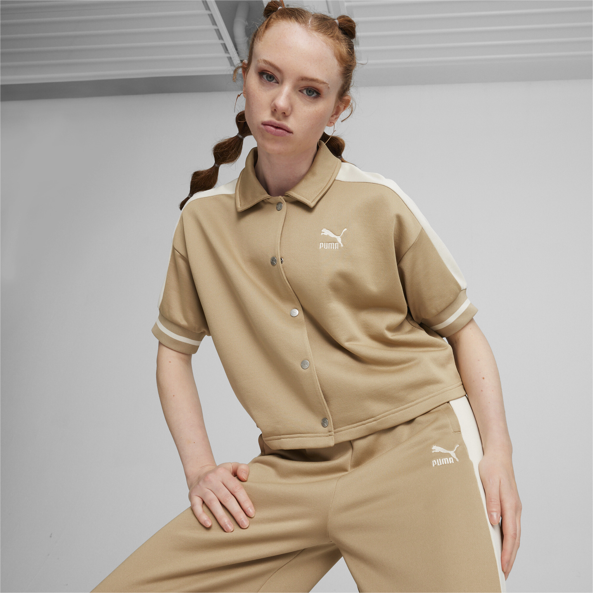 Puma khaki shop tracksuit junior