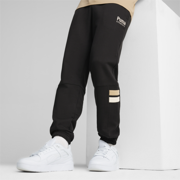 PUMA TEAM Men's Sweatpants, PUMA Black, large-ZAF