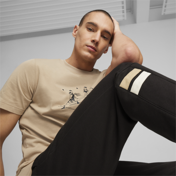 PUMA TEAM Men's Sweatpants, PUMA Black, large-ZAF
