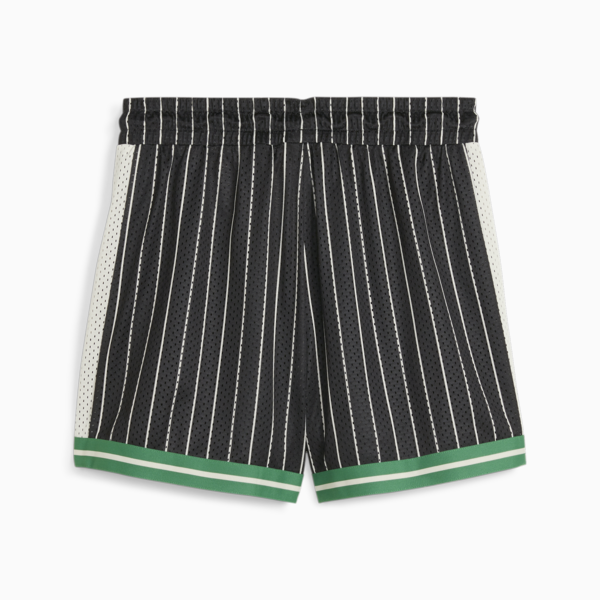 T7 Women's Mesh Shorts, PUMA Black-AOP, large-ZAF