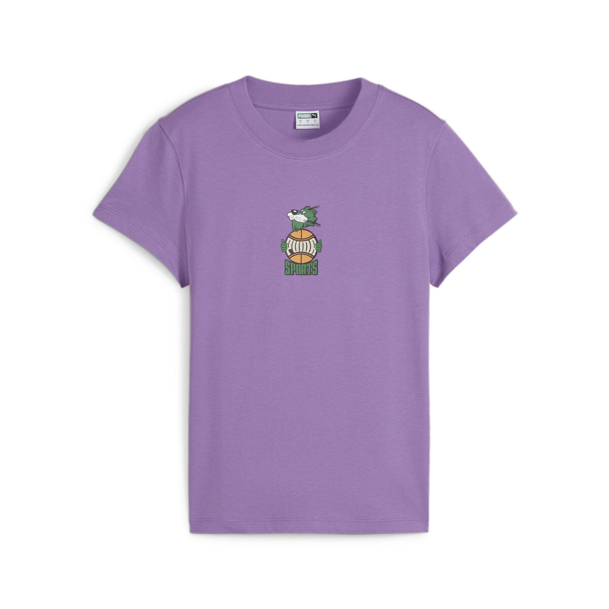 PUMA TEAM Women's Graphic T-Shirt in Ultraviolet, Small