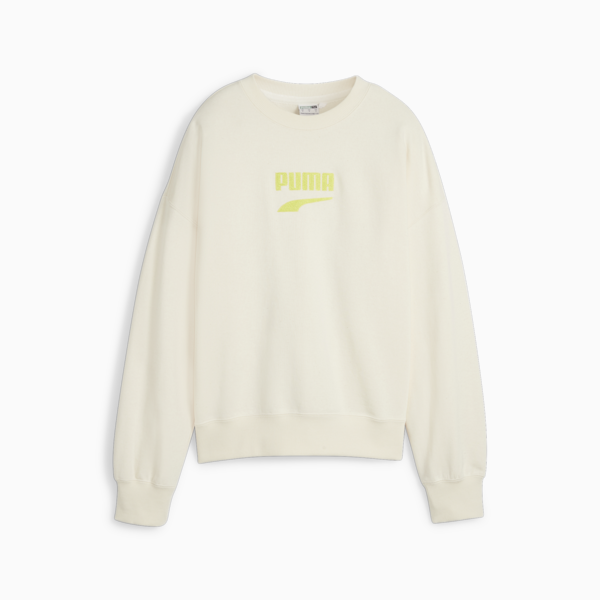 DOWNTOWN Women's Oversized Crew, No Color, large-ZAF