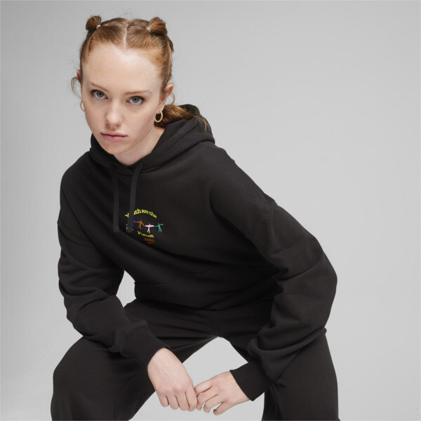 Black graphic hoodies womens hot sale