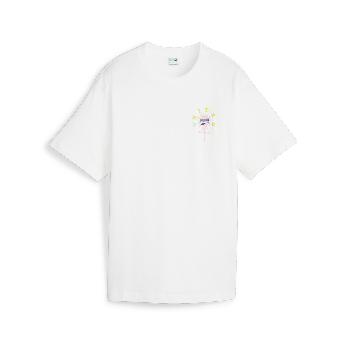 DOWNTOWN Women's Relaxed Graphic T-Shirt in White by PUMA, XS