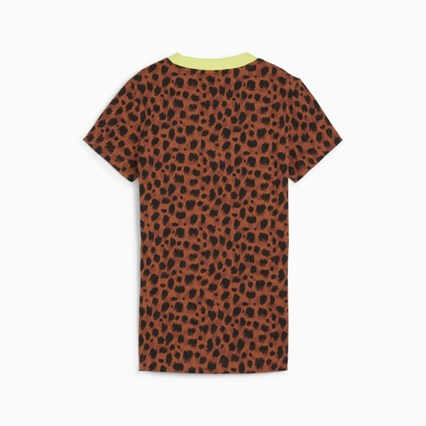 Remera Downtown Kitten para mujer, Teak-AOP, large-ARG