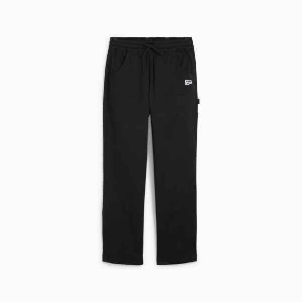 DOWNTOWN Double Knee Pants, PUMA Black, large-ZAF