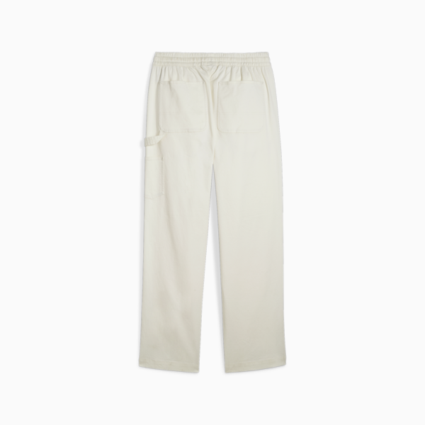 DOWNTOWN Double Knee Pants, Frosted Ivory, large-ZAF