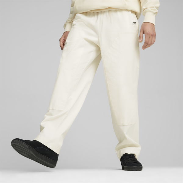 DOWNTOWN Double Knee Pants, Frosted Ivory, large-ZAF