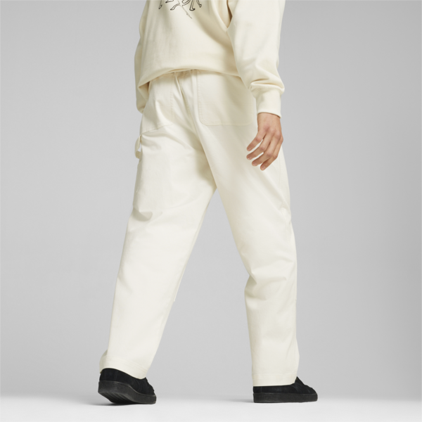 DOWNTOWN Double Knee Pants, Frosted Ivory, large-ZAF